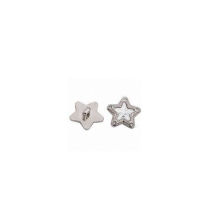 Custom Star Button, Fashion Silver Plated Button (GZHY-KA-094)